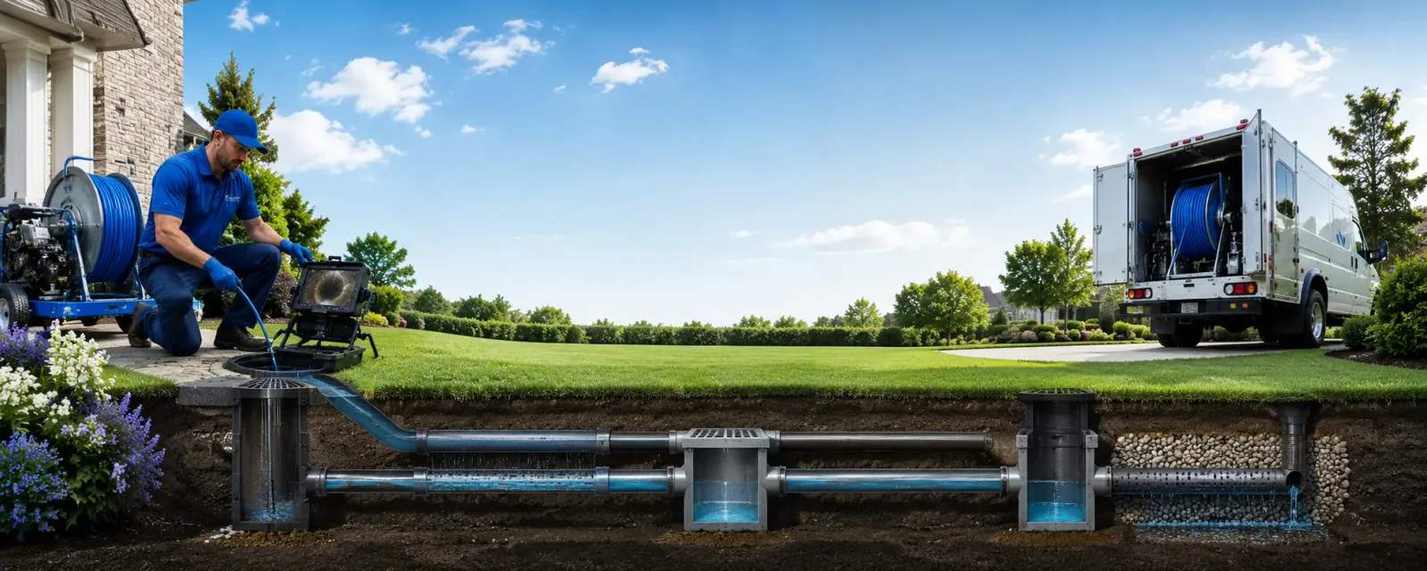 Outdoor drain cleaning information for Derma, MS